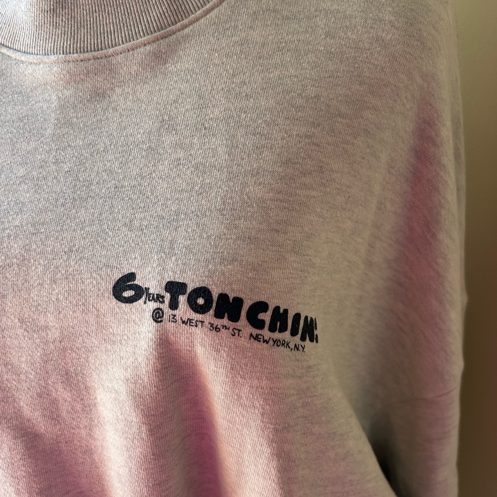 NYC’s Iconic Tonchin Ramen House Oversized Graphic Sweatshirt in Large - Picture 7 of 15